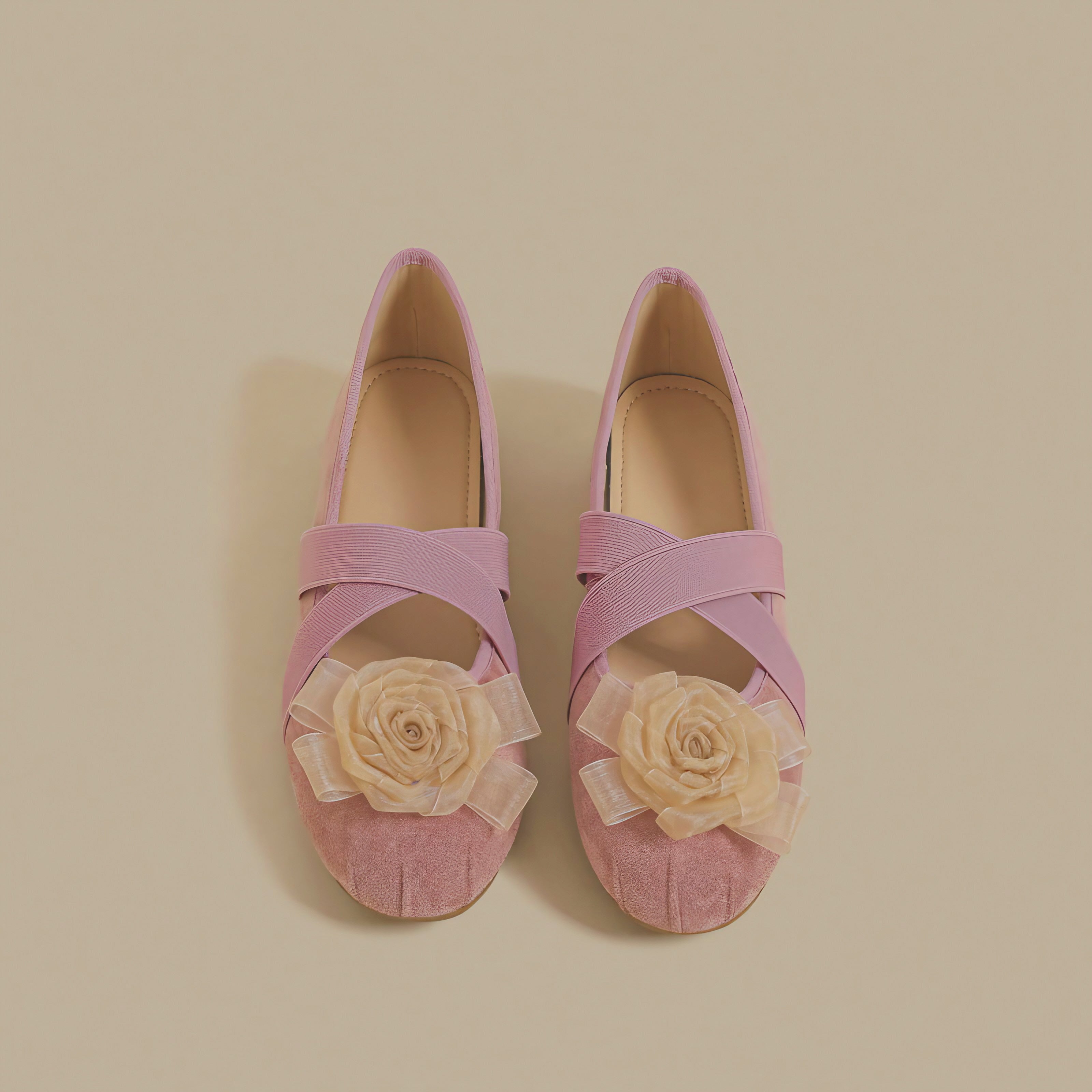 Rosette Charm Flats