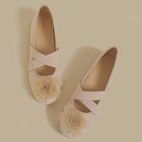 Rosette Charm Flats