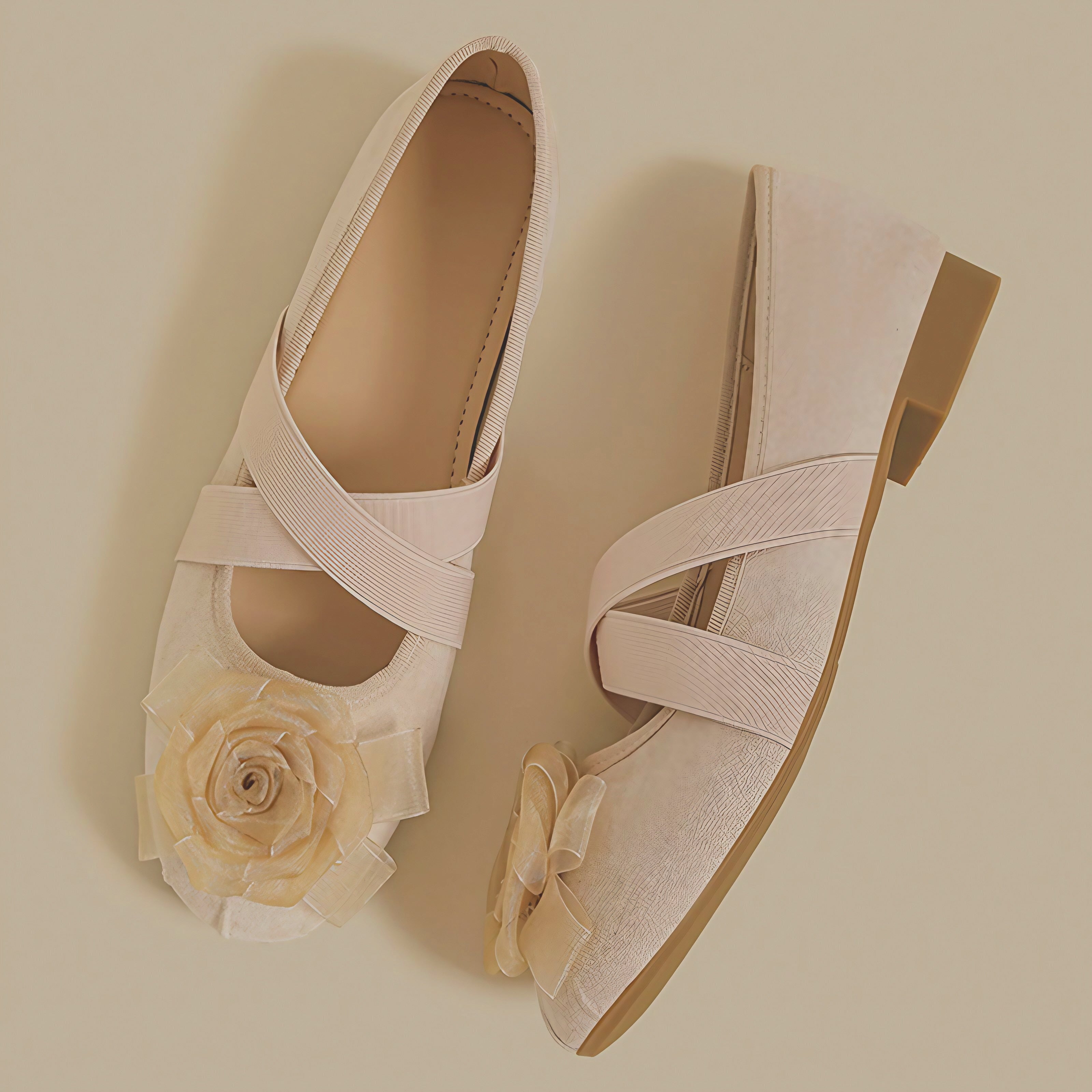 Rosette Charm Flats