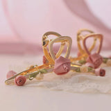 Rosette Charm Hair Clip