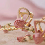 Rosette Charm Hair Clip