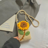 Rosette Crochet Crossbody Bags