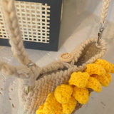 Rosette Crochet Crossbody Bags