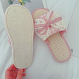 Rosette Lace Slippers
