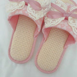 Rosette Lace Slippers