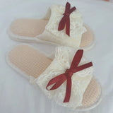 Rosette Lace Slippers