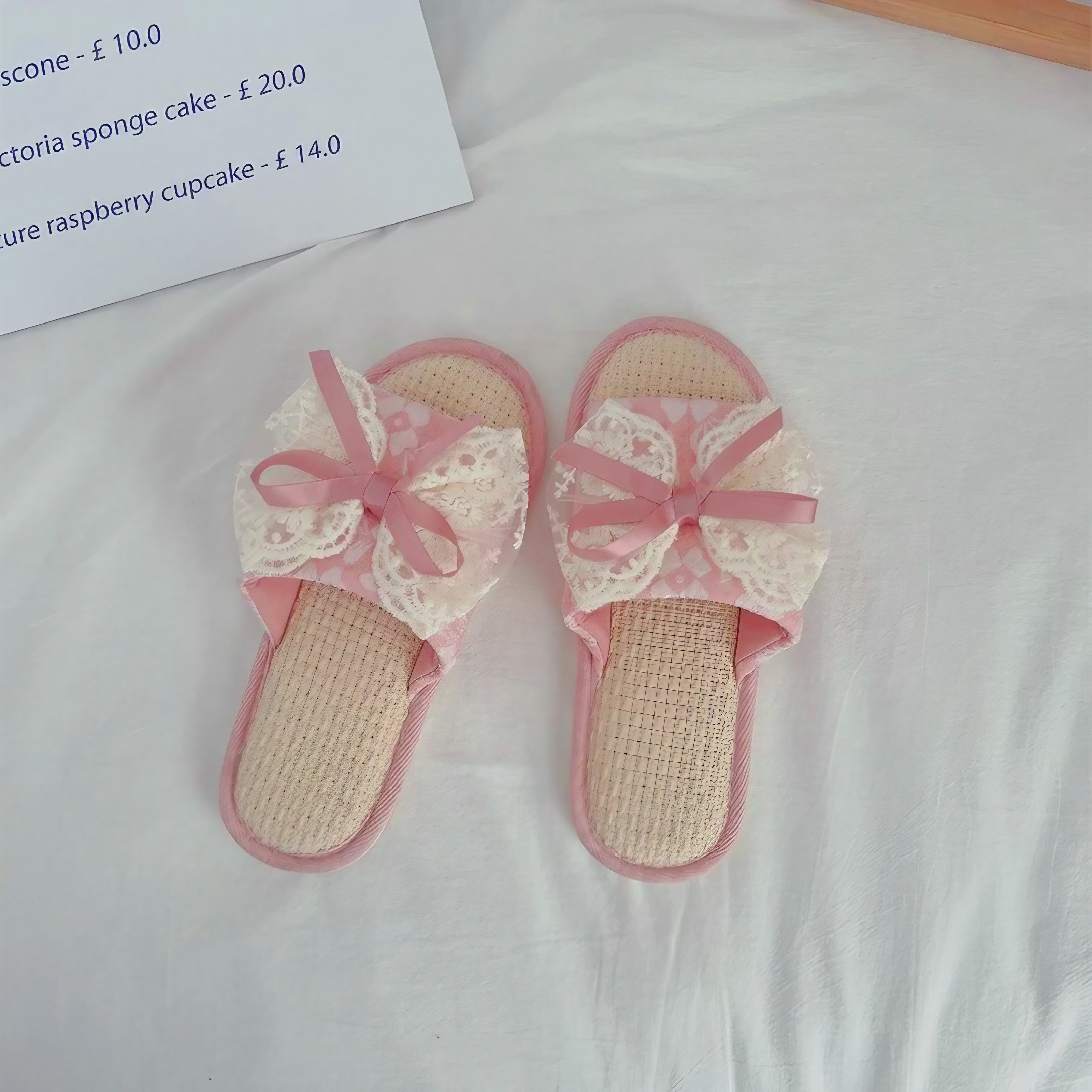 Rosette Lace Slippers