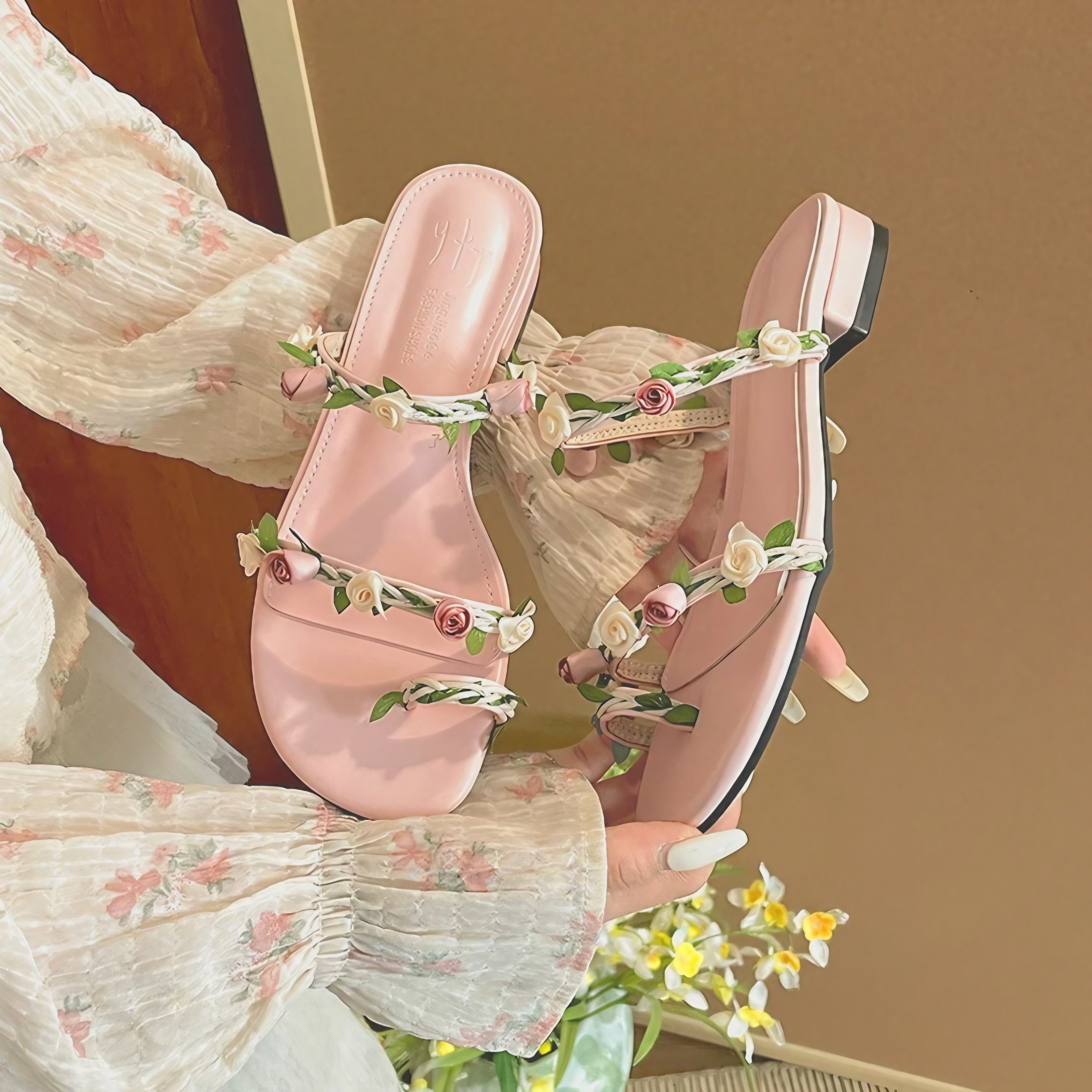 Rosevine Garden Sandals