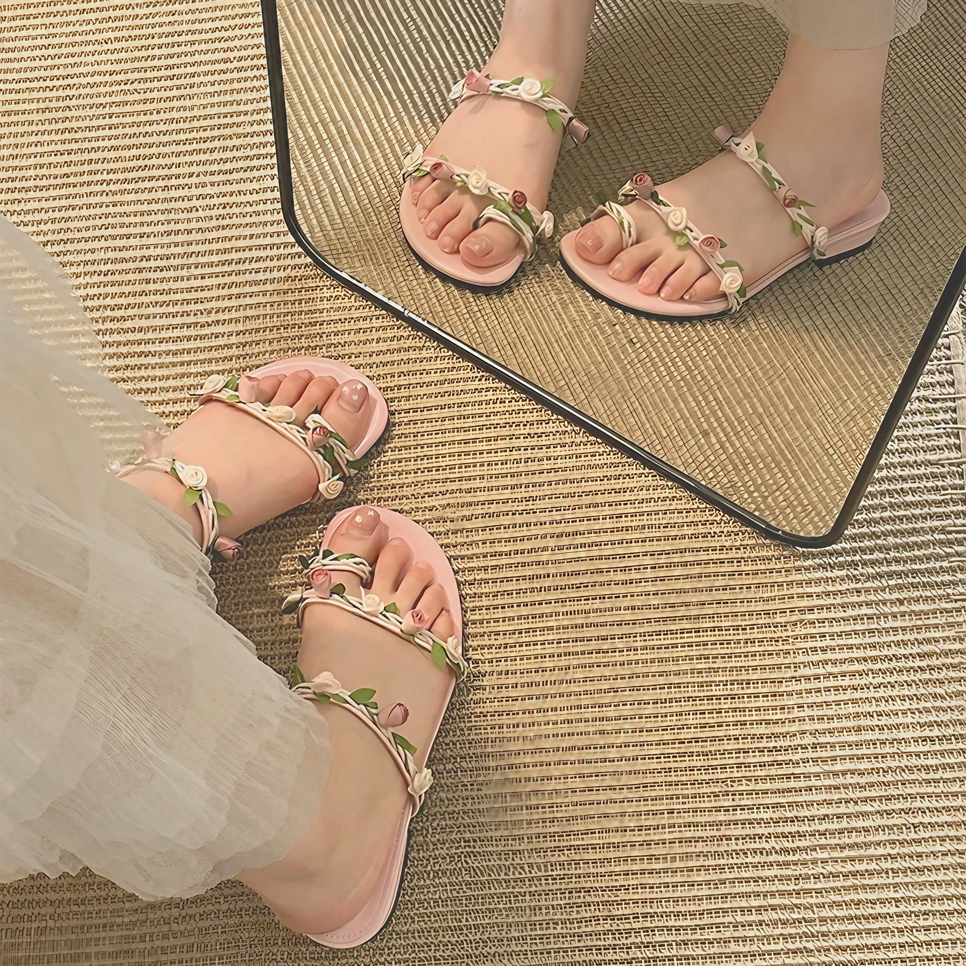 Rosevine Garden Sandals