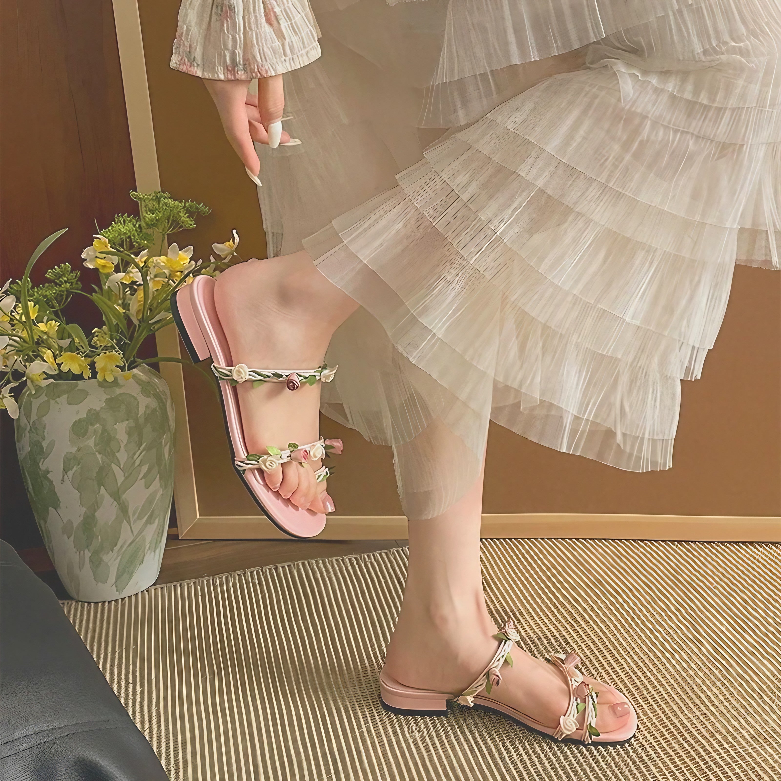 Rosevine Garden Sandals