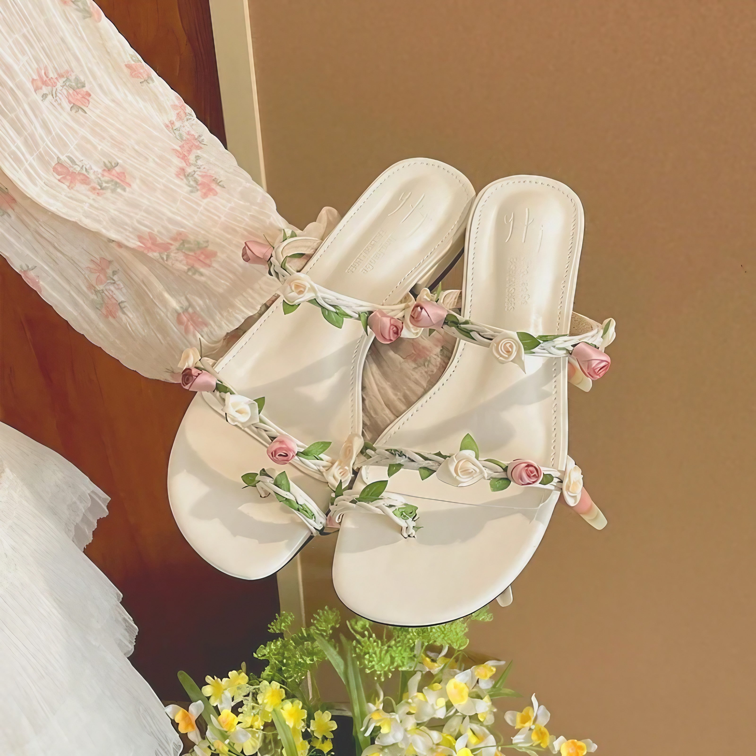 Rosevine Garden Sandals