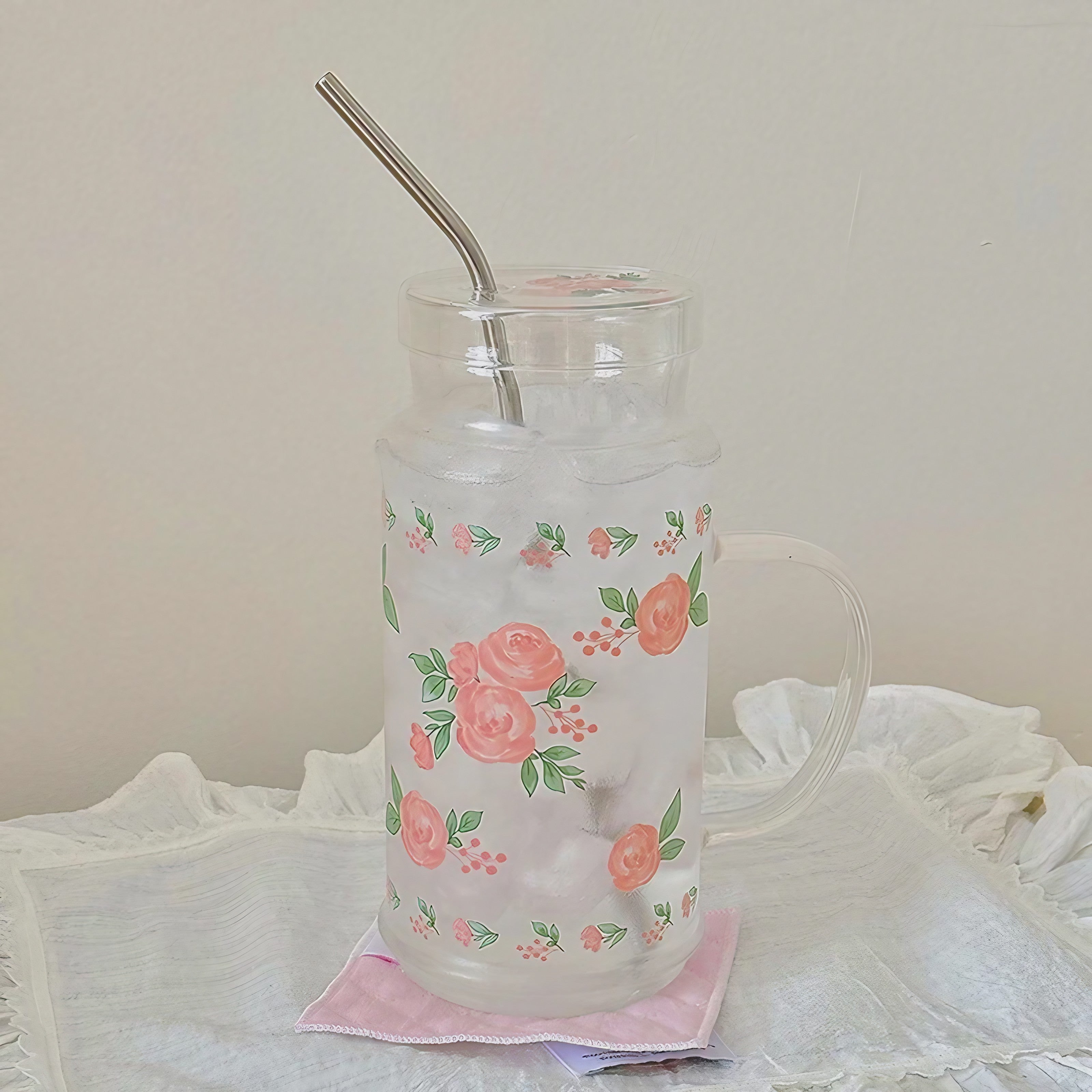 Rosewater Garden Glass Mug