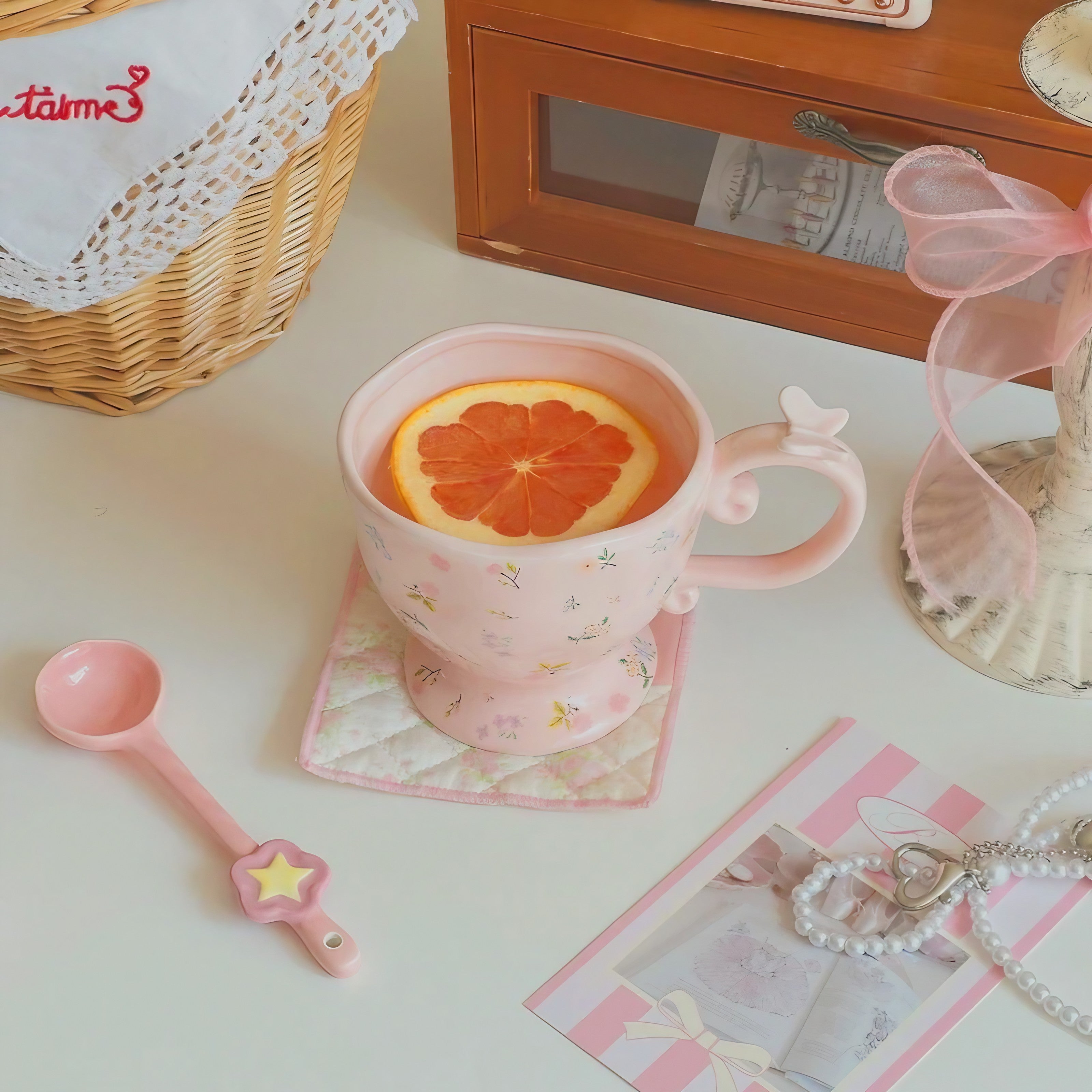 Rosy Afternoon Teacup