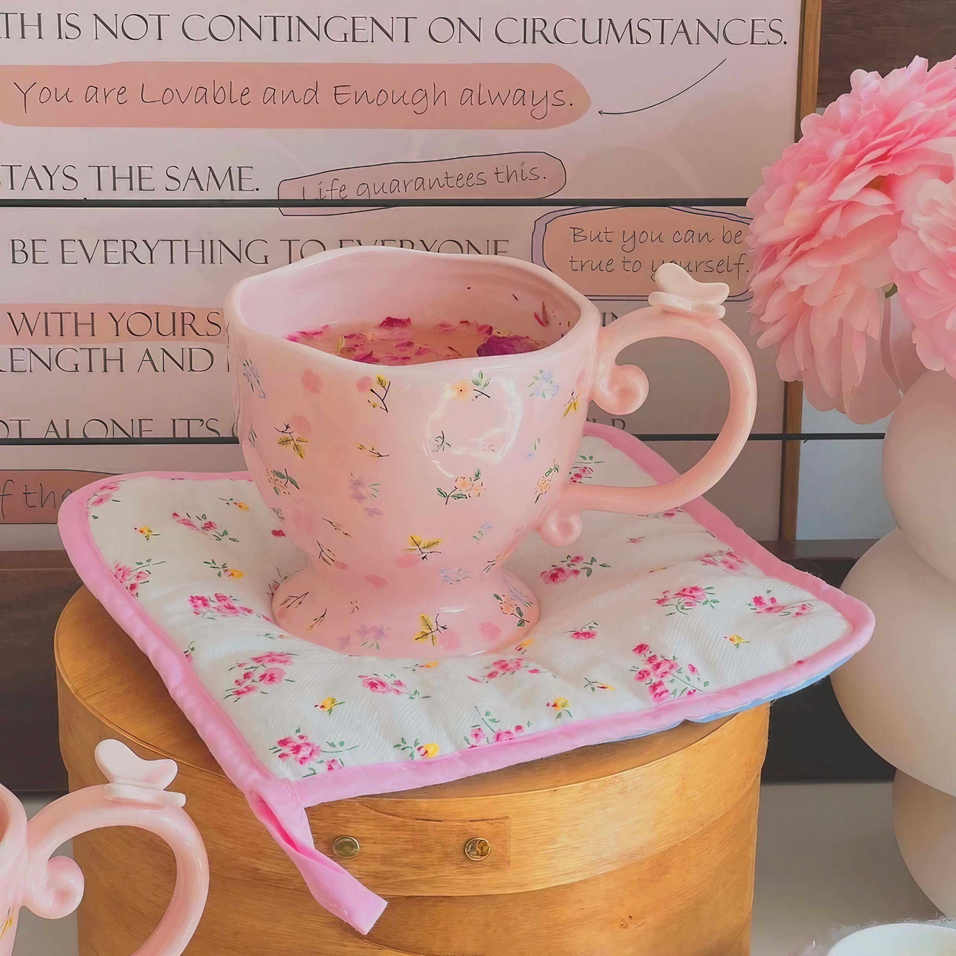 Rosy Afternoon Teacup