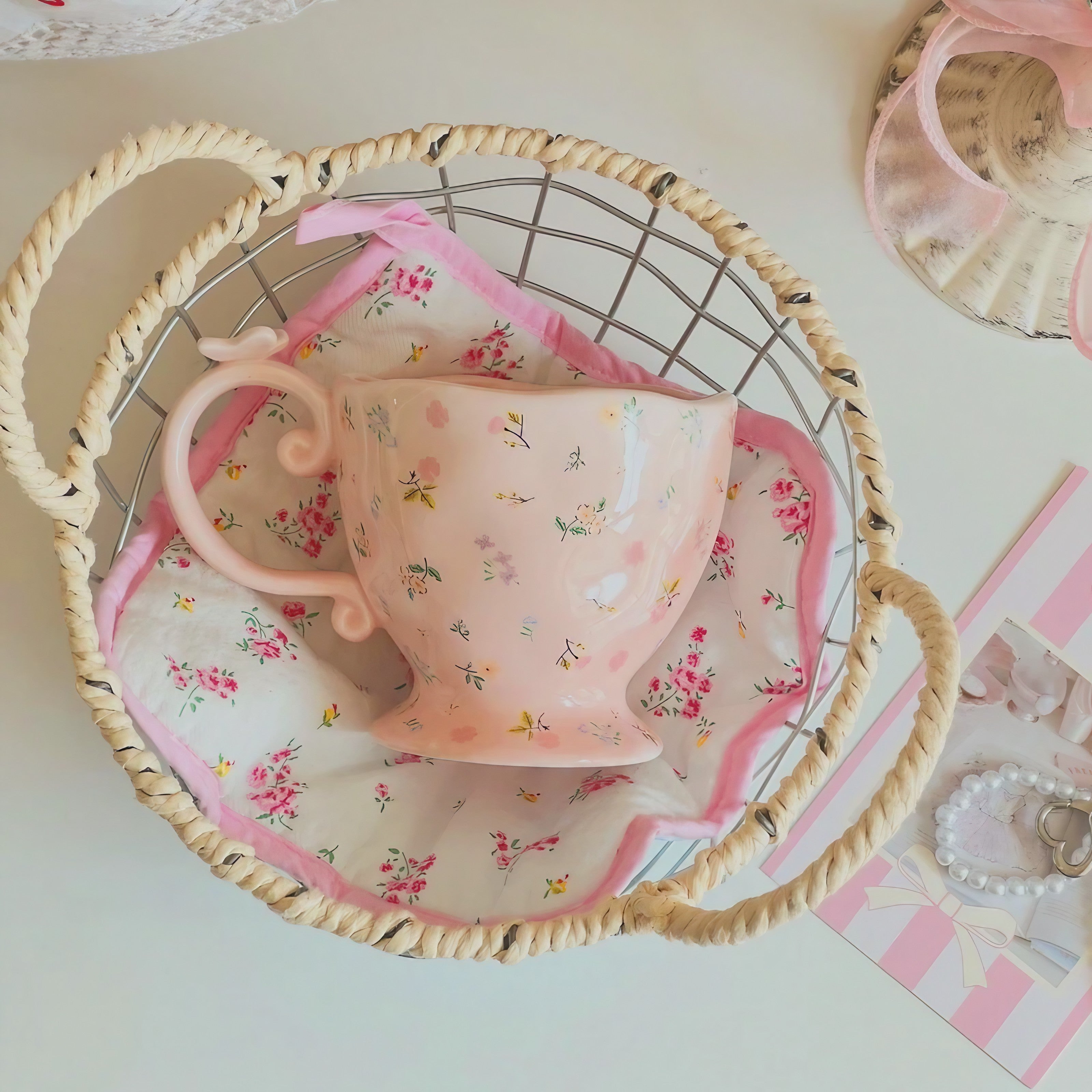 Rosy Afternoon Teacup