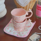 Rosy Afternoon Teacup