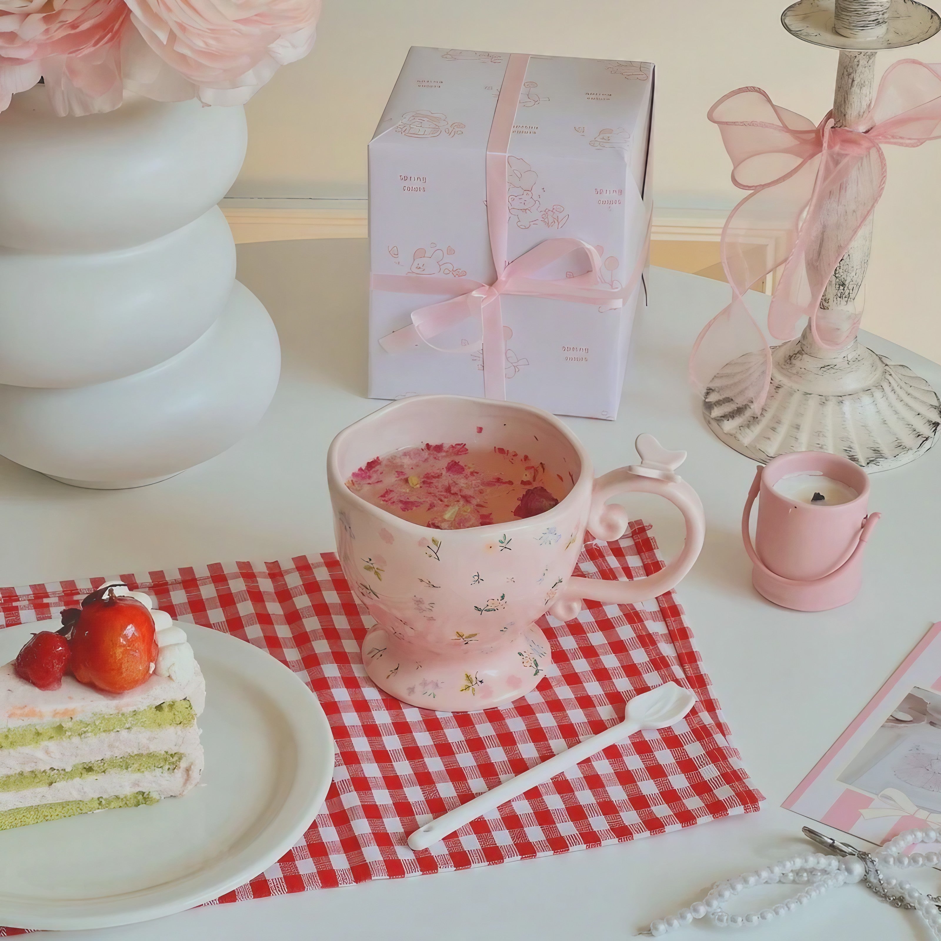 Rosy Afternoon Teacup