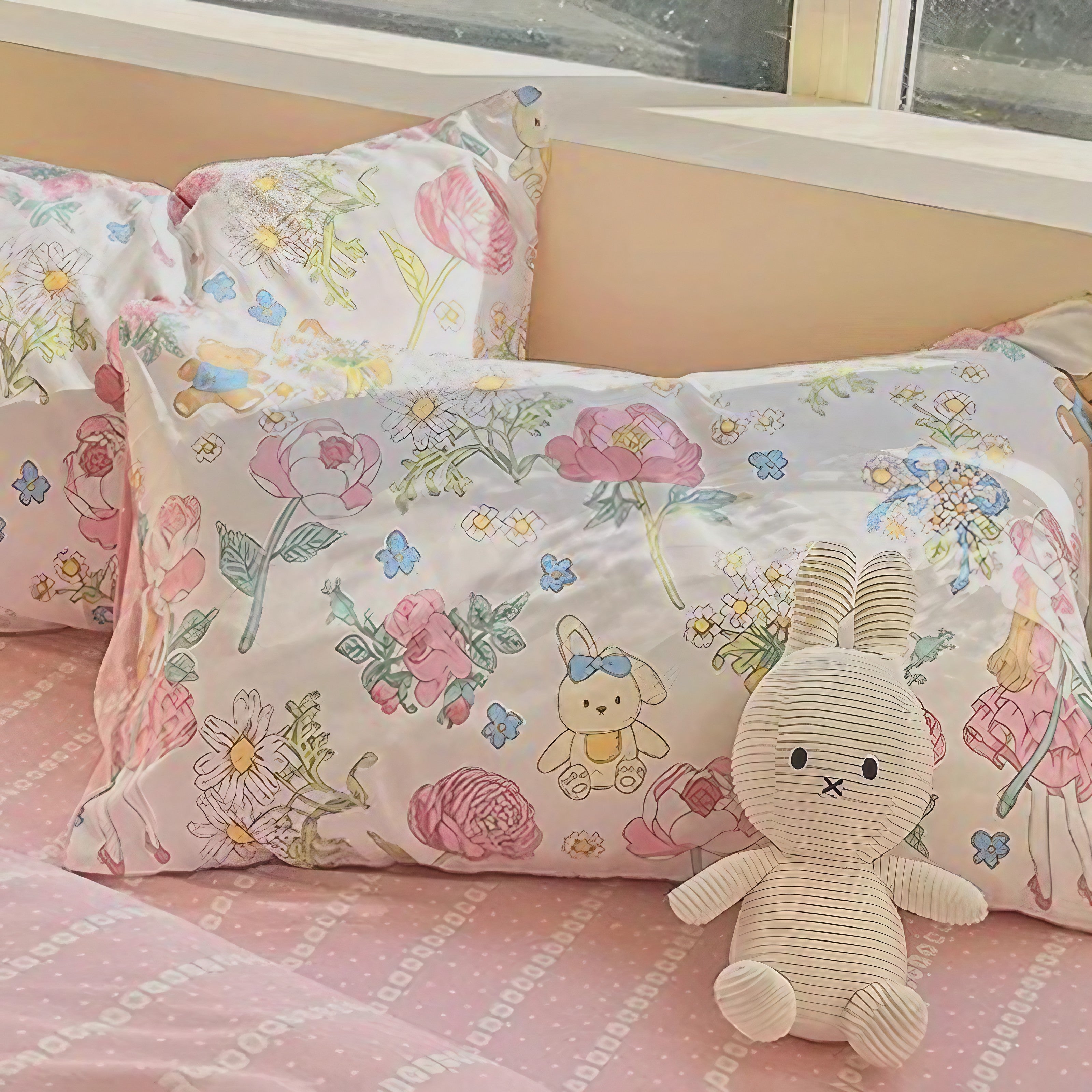 Rosy Bear Bedding Set