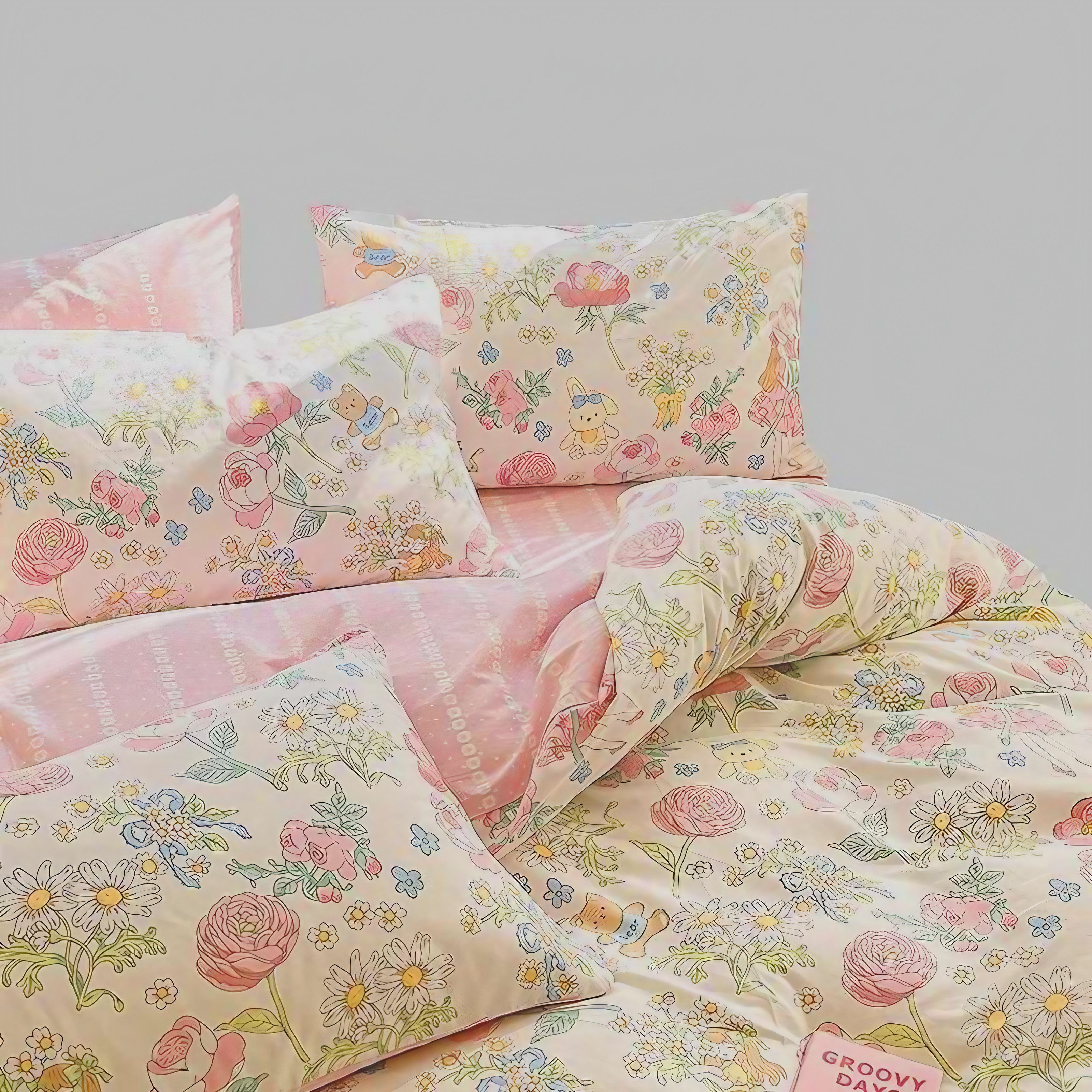 Rosy Bear Bedding Set