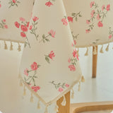 Rosy Cottage Tablecloth