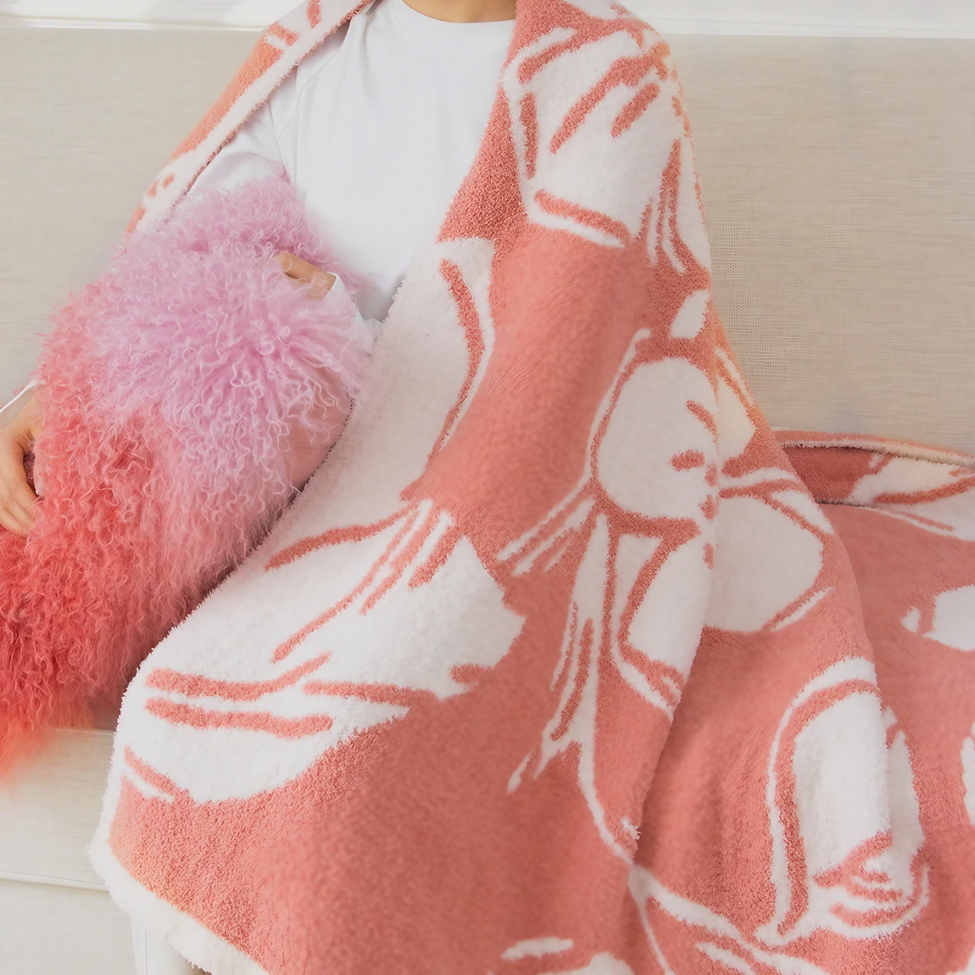 Rosy Embrace Blanket