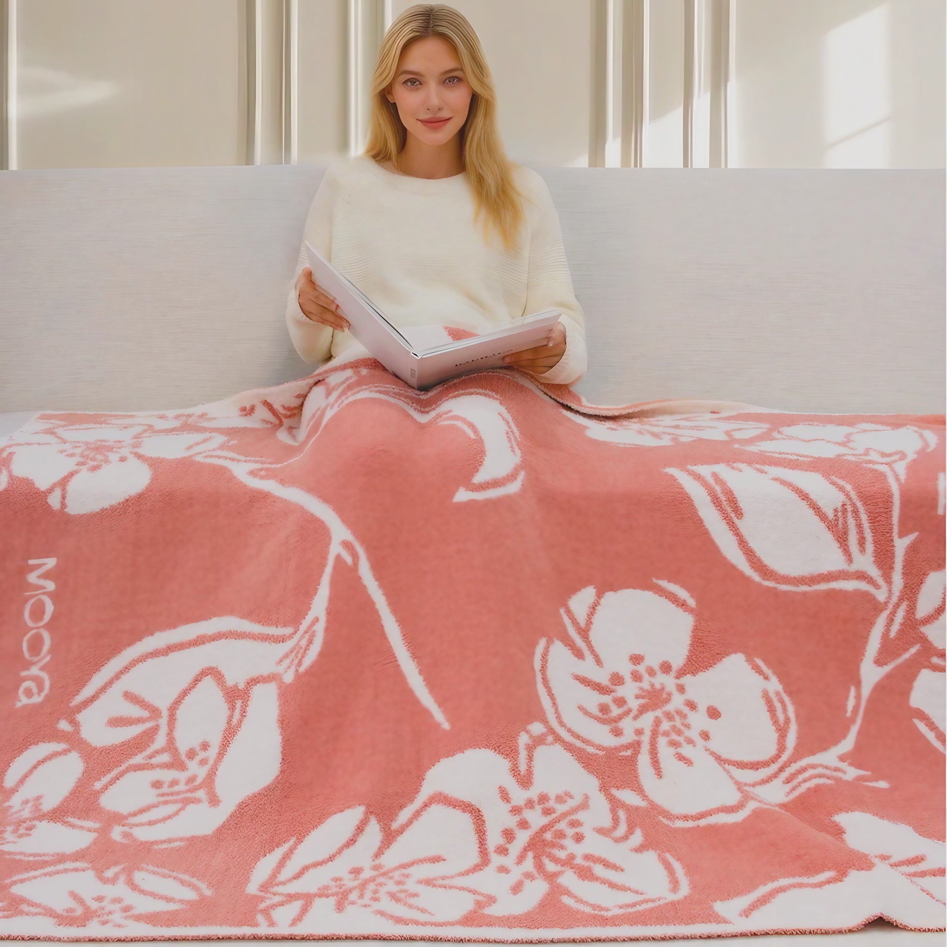 Rosy Embrace Blanket
