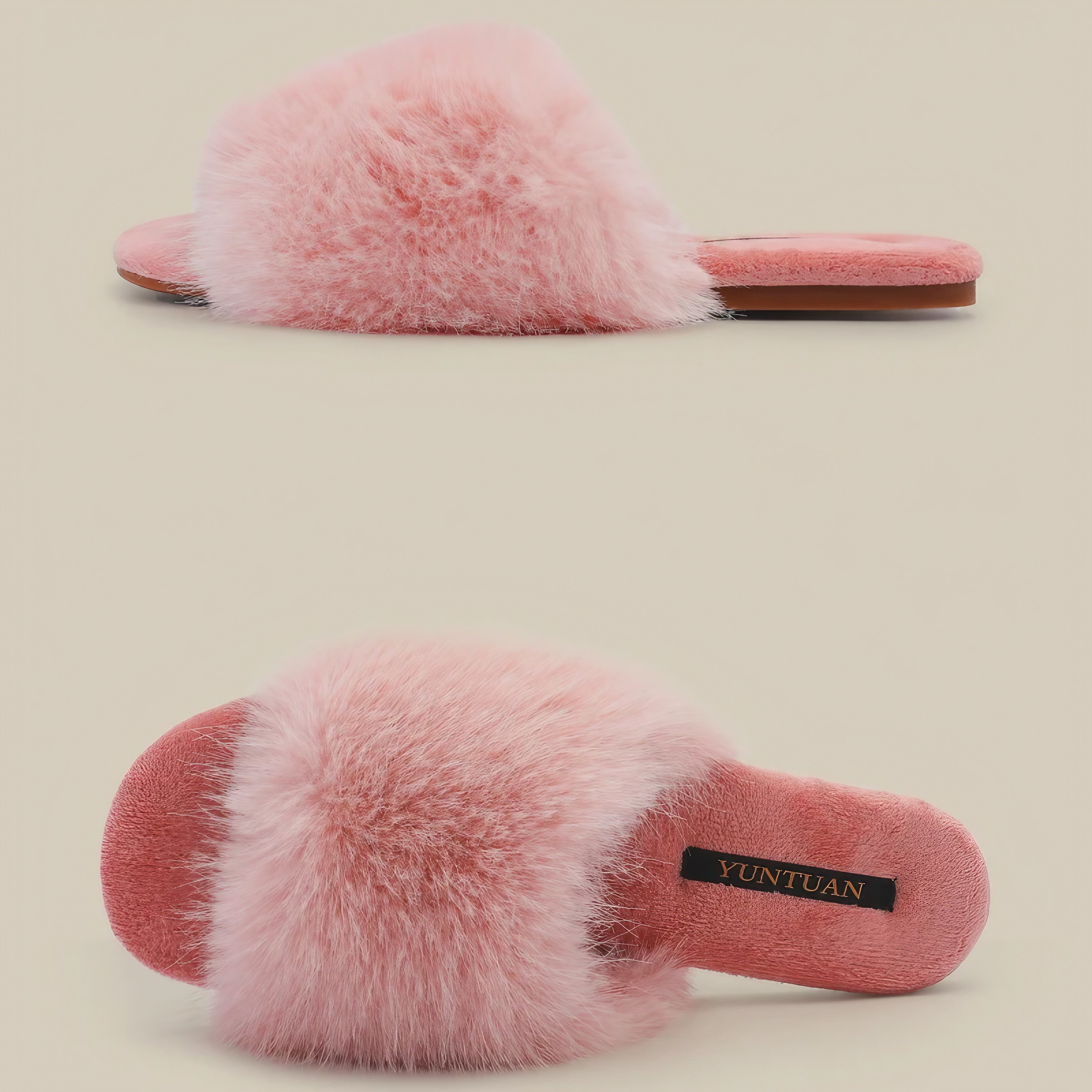 Rosy Fluff Slippers