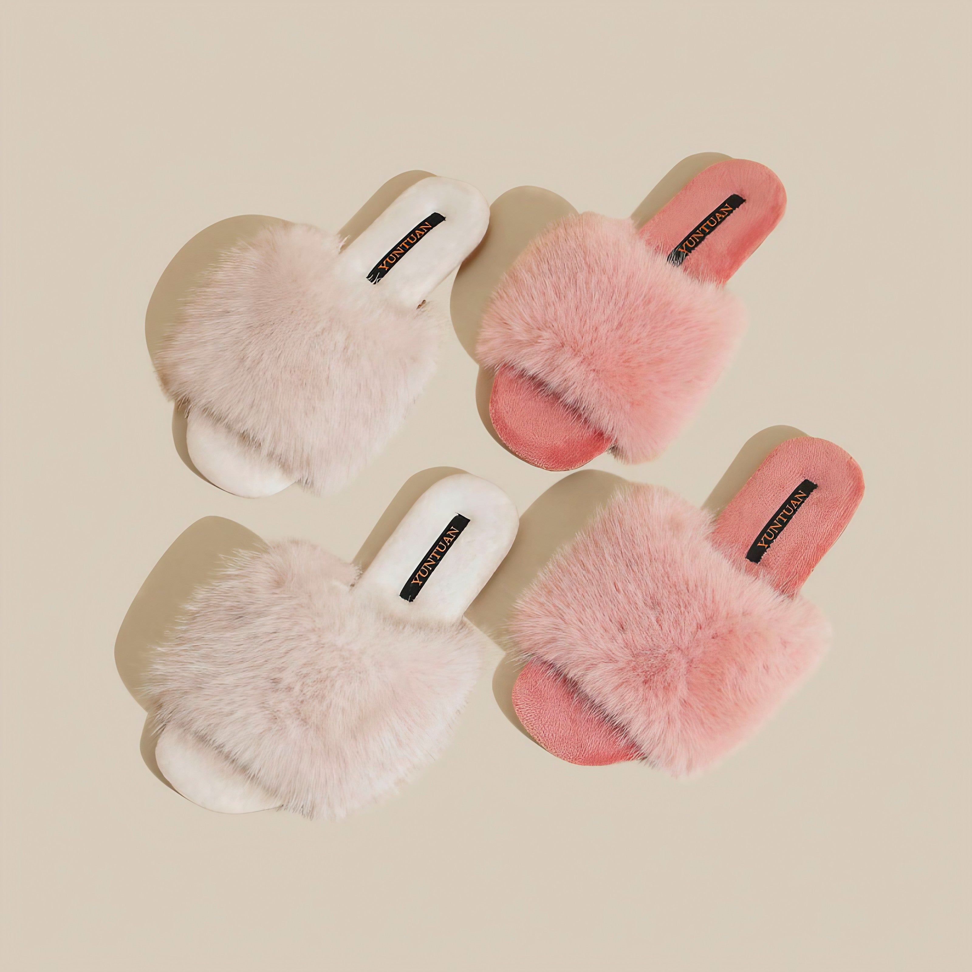 Rosy Fluff Slippers
