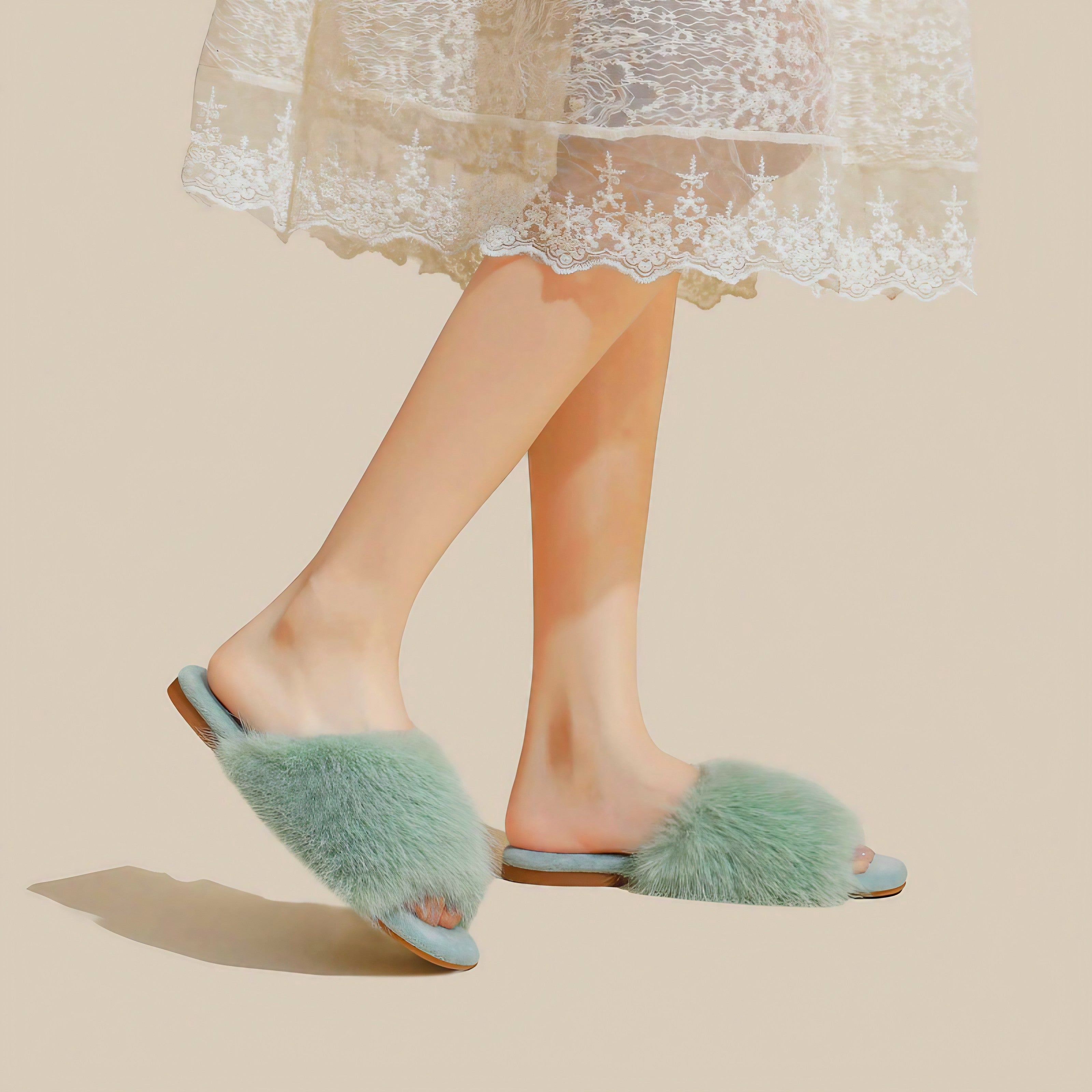 Rosy Fluff Slippers