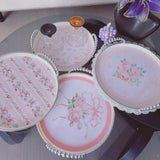 Rosy Lace Serving Tray