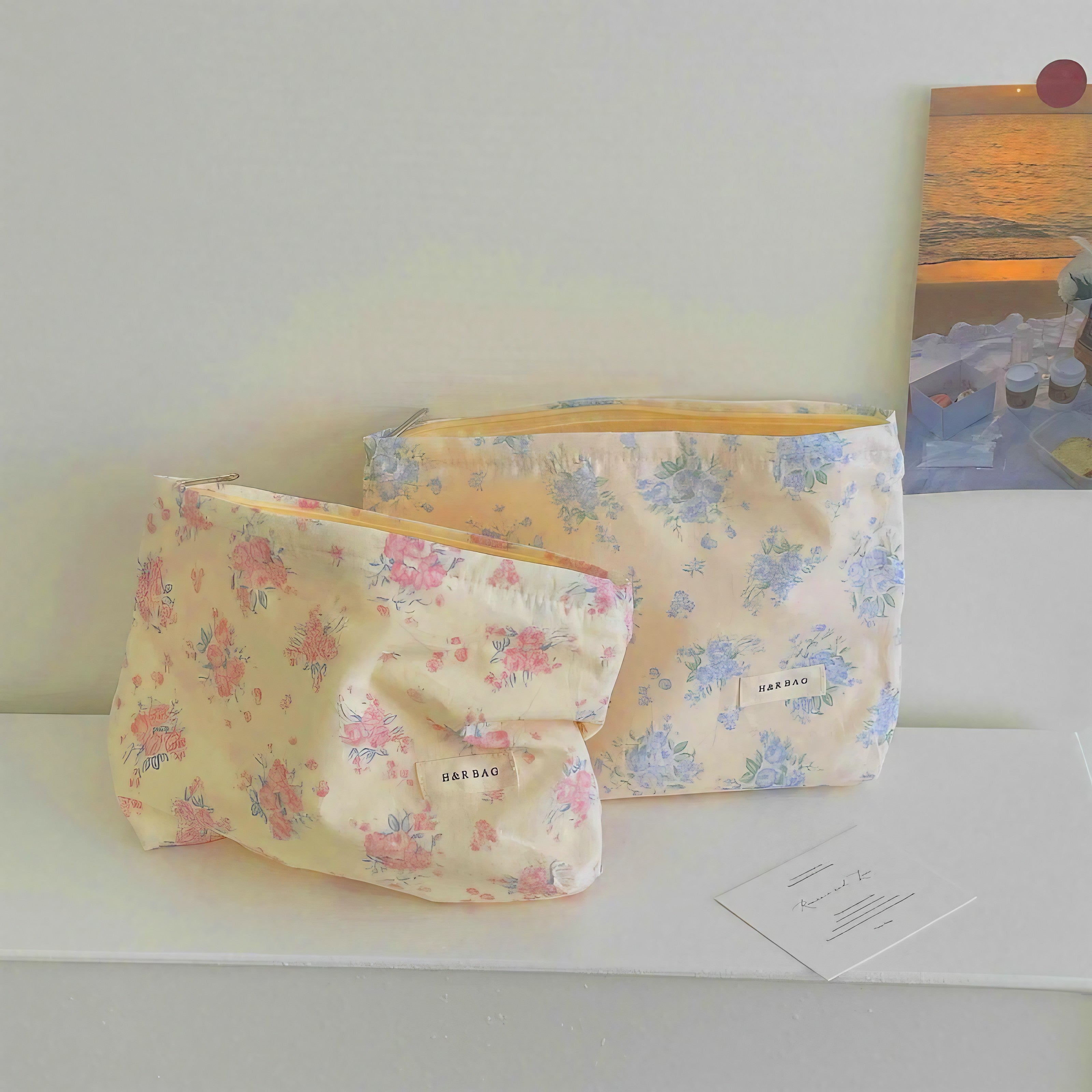 Rosy Meadow Pouch