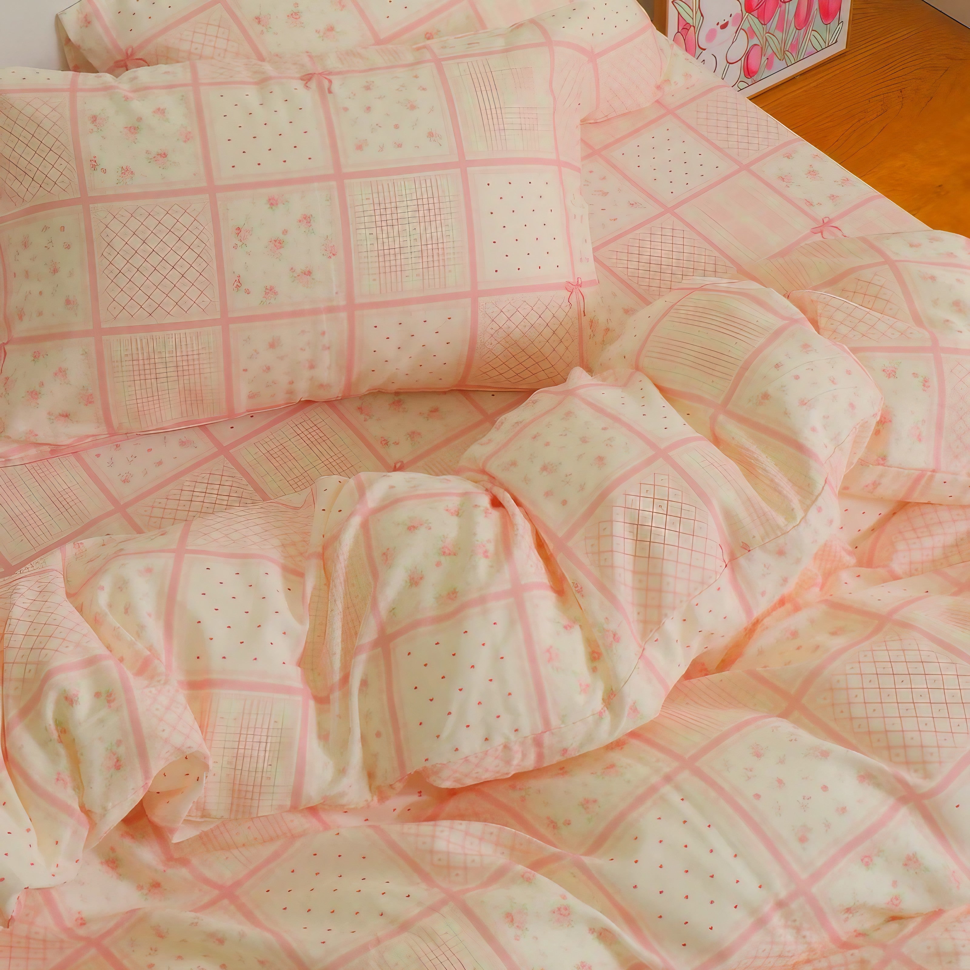 Rosy Patch Pillowcase