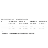 Rosy Patchwork Lace Skirt