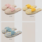 Rosy Ribbon Slippers
