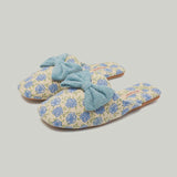 Rosy Ribbon Slippers