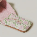 Rosy Ribbon Slippers