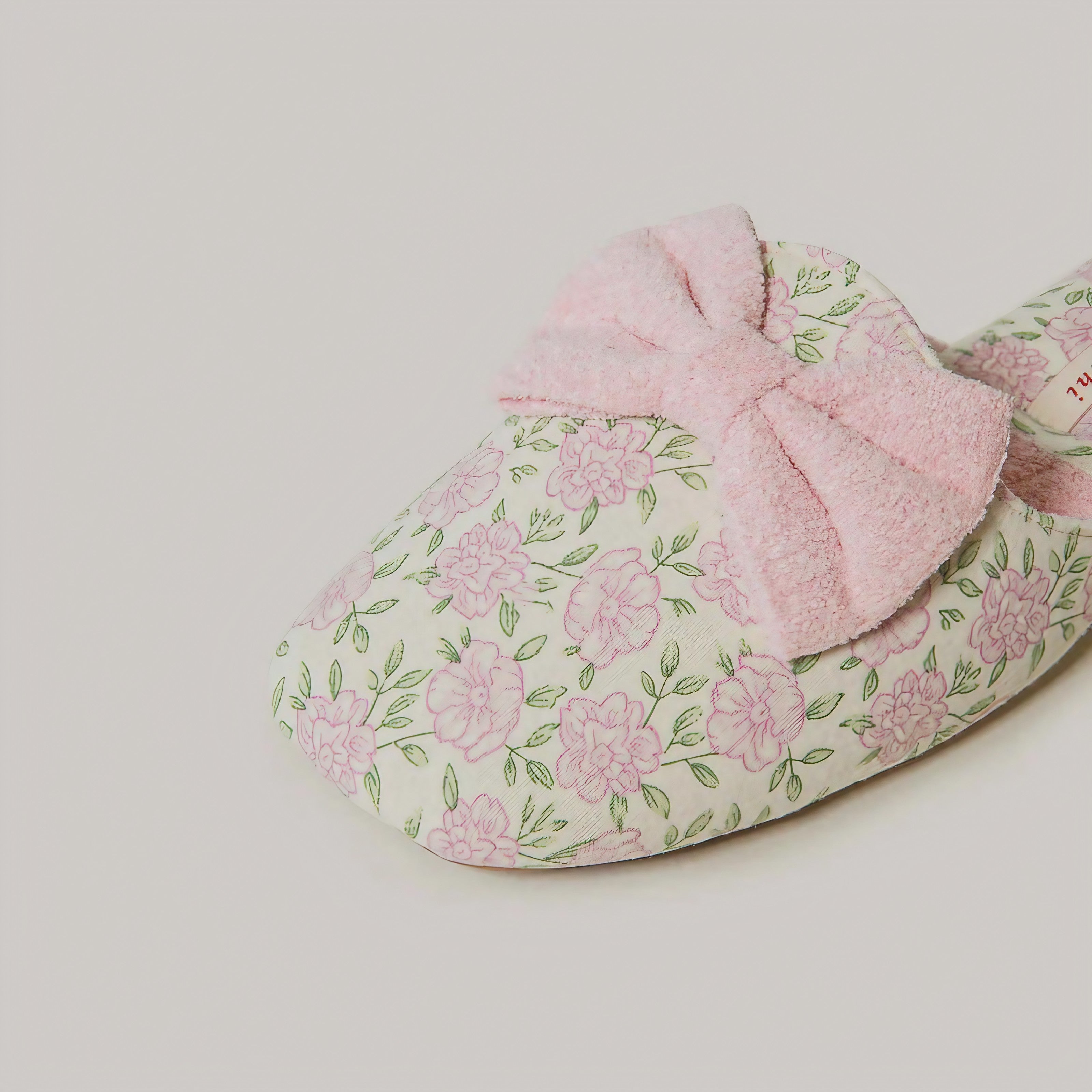 Rosy Ribbon Slippers