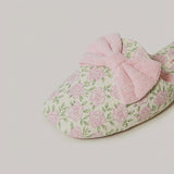 Rosy Ribbon Slippers