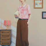 Rosy Sketch Blouse