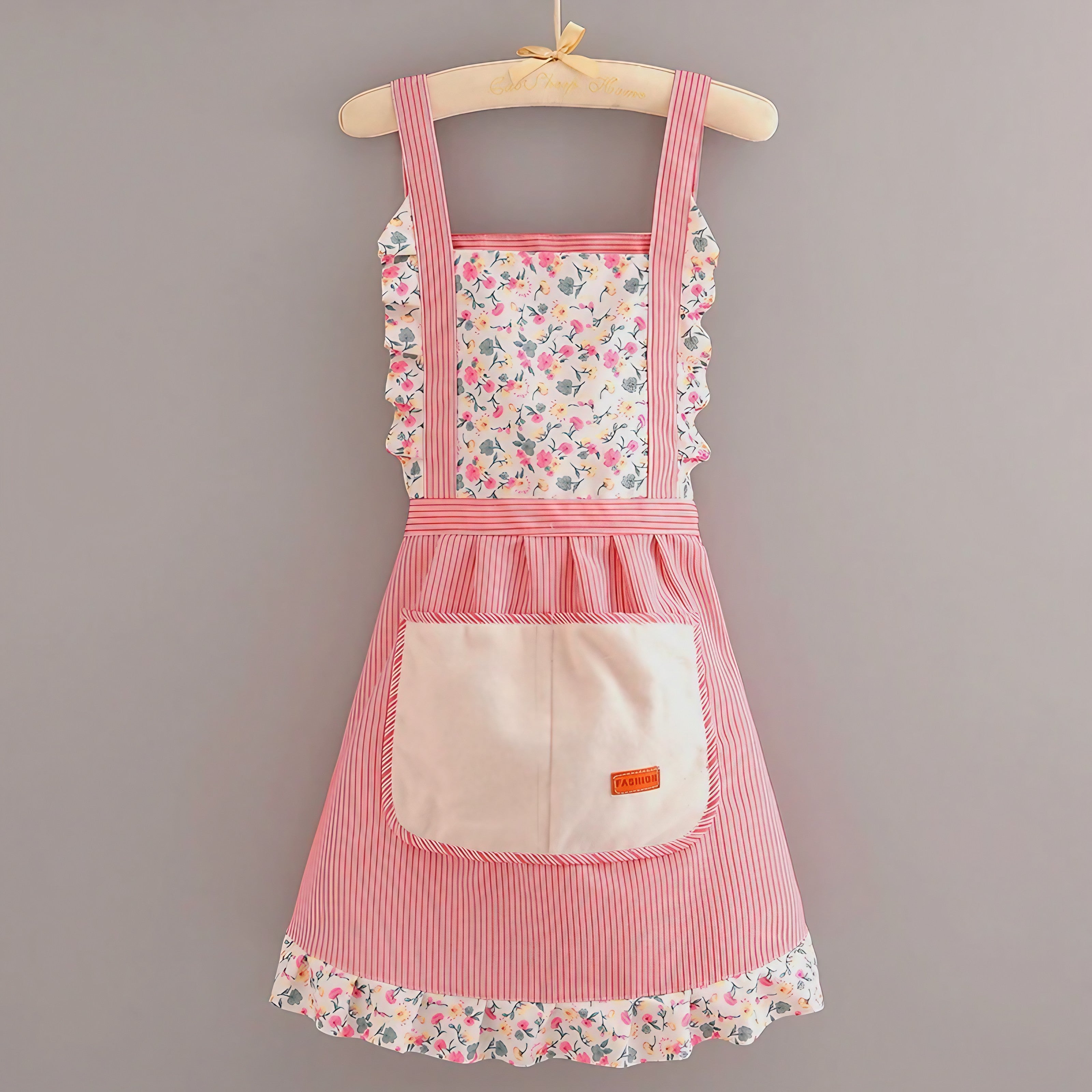 Rosy Stripe Apron