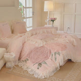Rosy Whispers Bedding Set