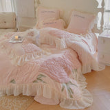 Rosy Whispers Bedding Set