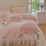 Rosy Whispers Bedding Set
