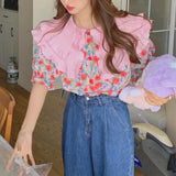 Rosy Ruffle Bloom Blouse