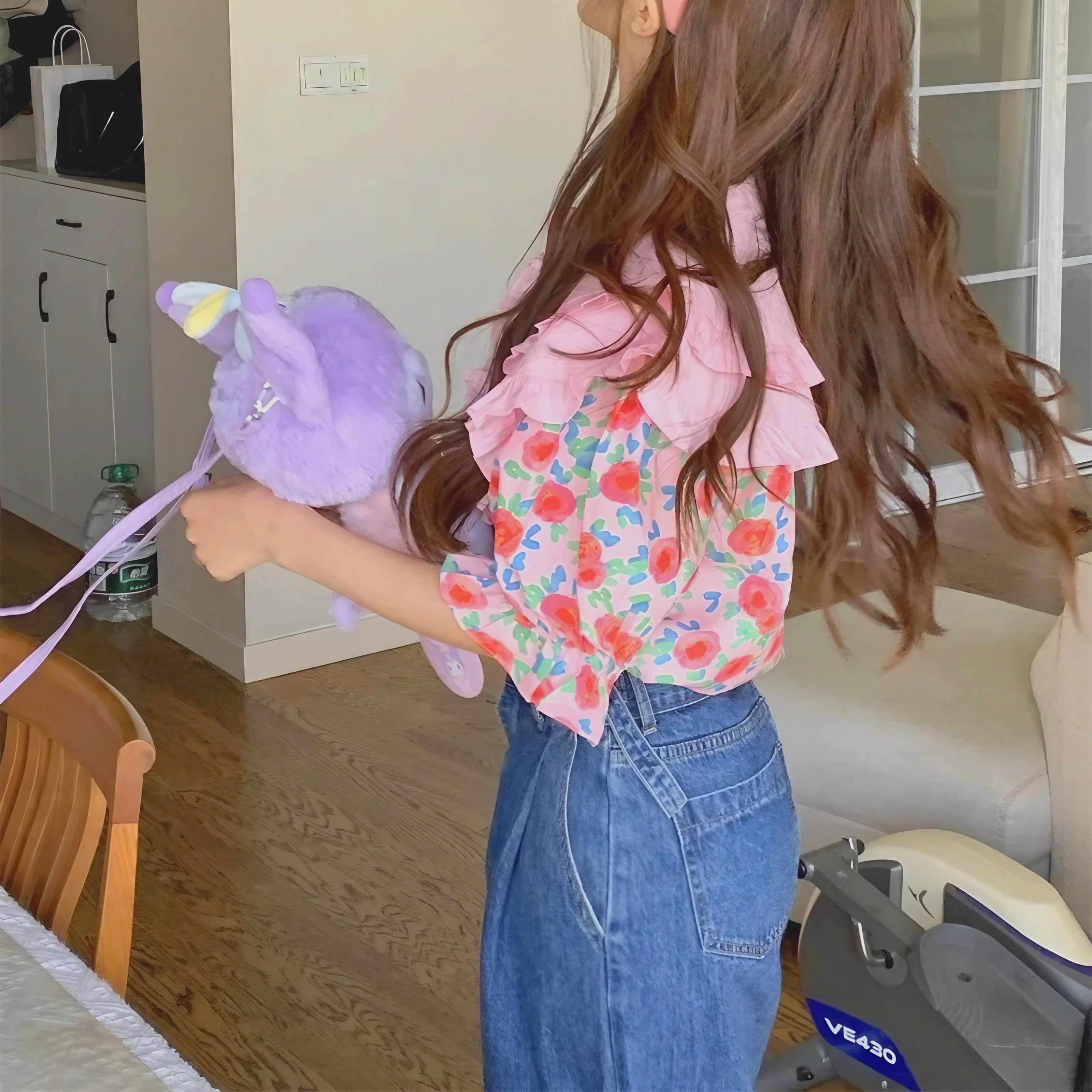 Rosy Ruffle Bloom Blouse