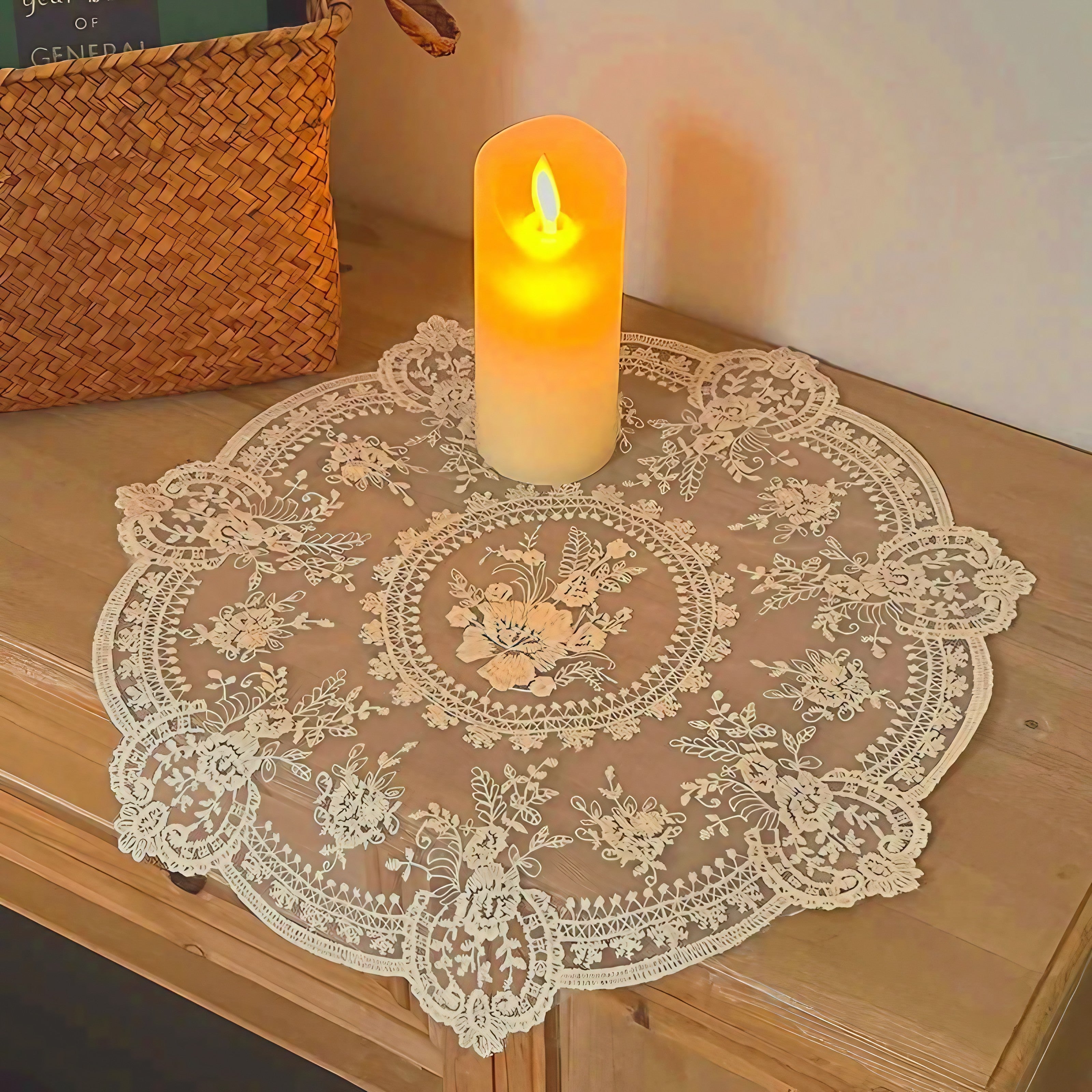 Rustic Gardenia Coaster