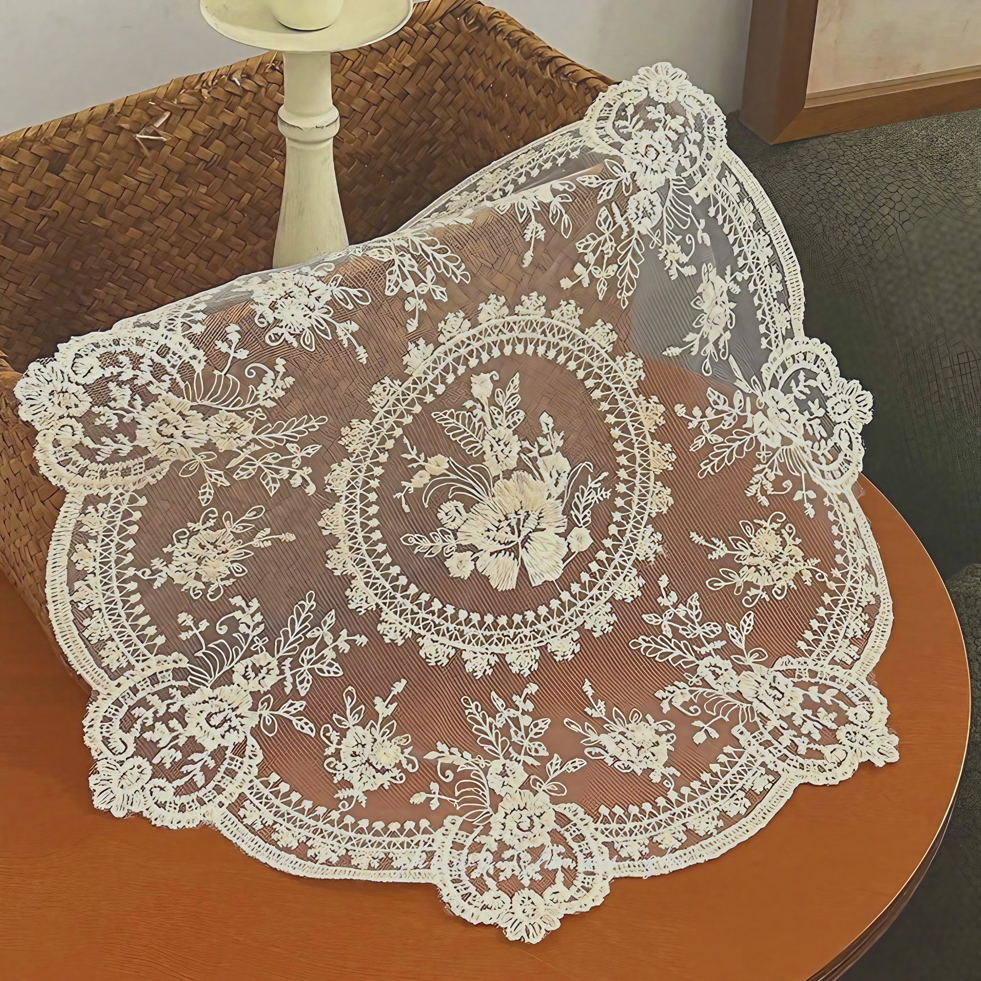 Rustic Gardenia Coaster