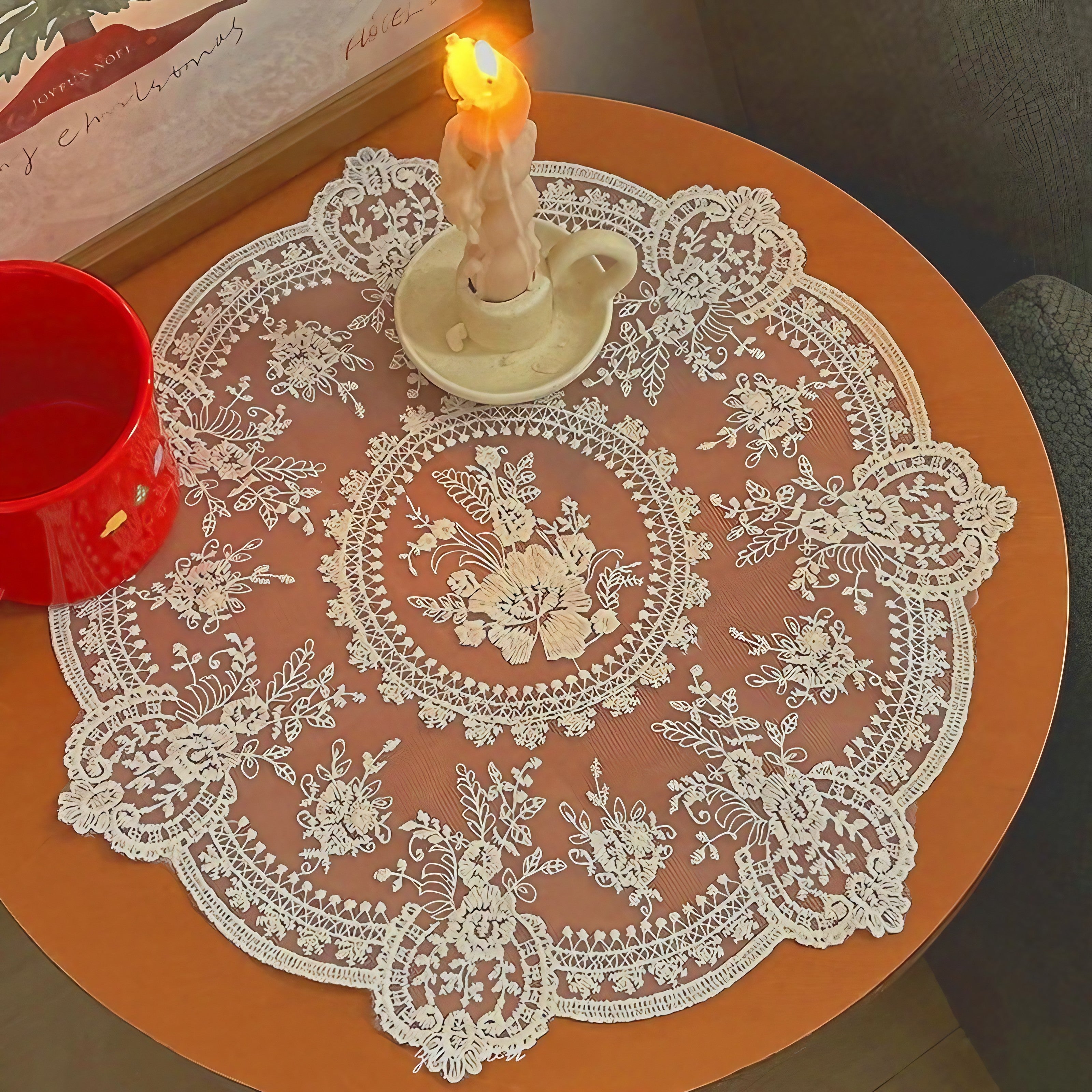 Rustic Gardenia Coaster