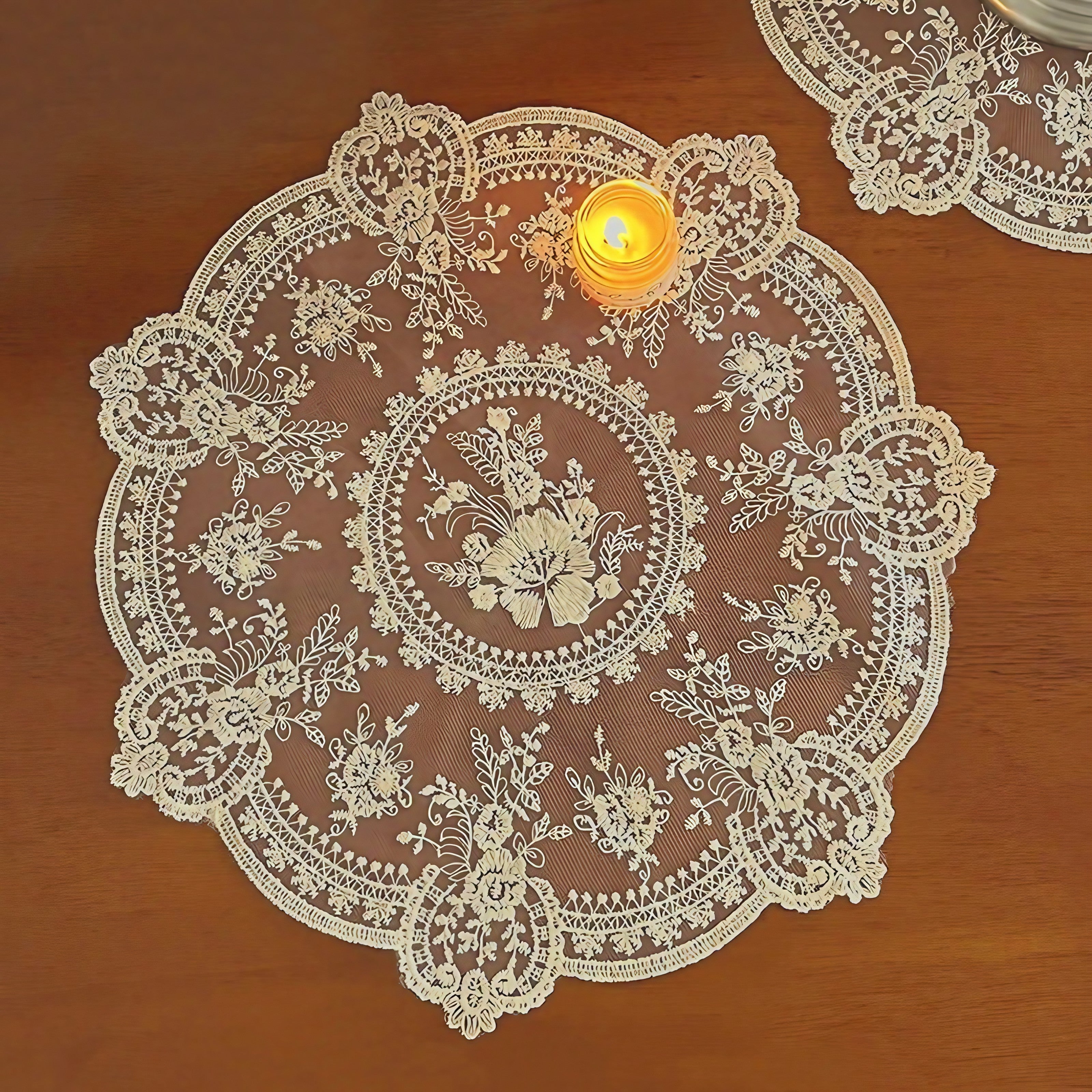 Rustic Gardenia Coaster