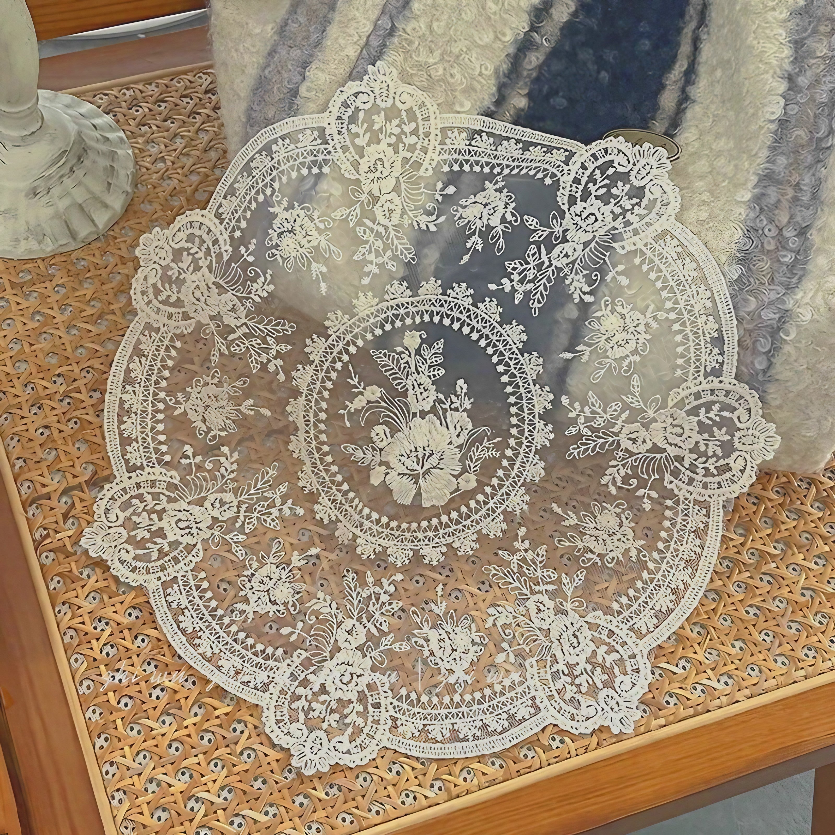 Rustic Gardenia Coaster